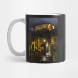 Edinburgh Castle in the snow Mug